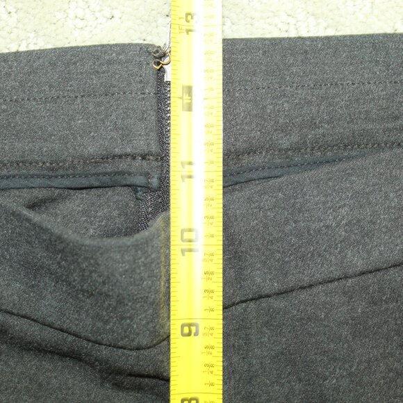 J. Crew Women's Size TXL Charcoal Grey Pixie Ponte Back Zip Dress Pants - Picture 5 of 5